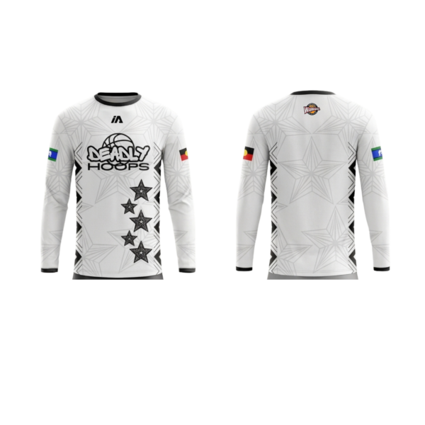 Deadly Hoops iAthletic Long Sleeve Shirt - White